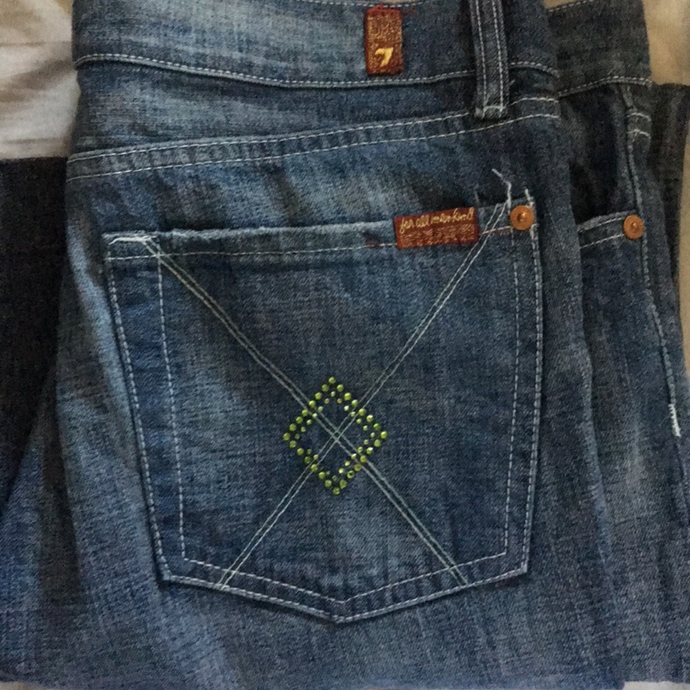 7 For All Mankind Flare Leg Dojo Jeans Size 30